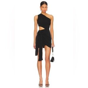 Superdown Revolve Crystal Mini Dress in Black Size Small NWT
